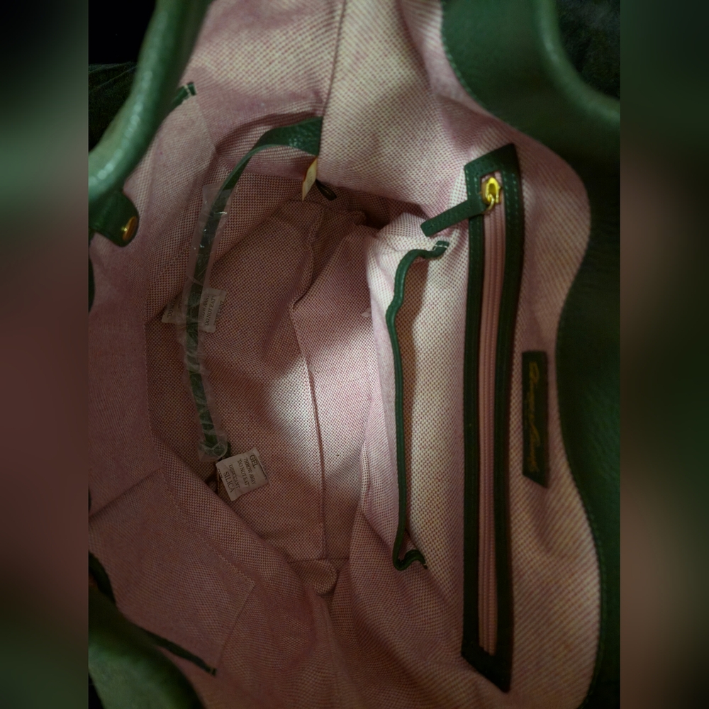 NEW WITHOUT TAGS Dooney & Bourke Green Leather Hobo Bag - Picture 8 of 8